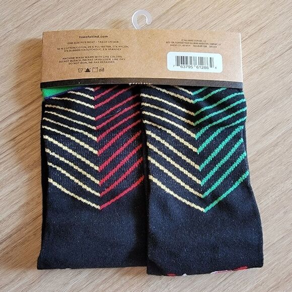 Toe of a Kind Hallmark Fashion Socks, OS - Picture 2 of 2